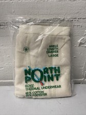Vintage Boys Cotton Poly Blend Thermal Underwear Large Made In USA North Point