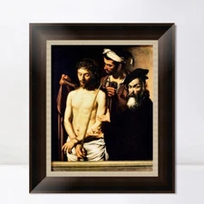 Framed Canvas Art Giclee Print ECCE Homo by Michelangelo Merisi da Caravaggio
