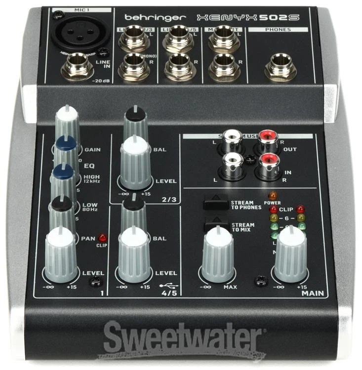 Behringer Xenyx 502S 5-channel Analog Streaming Mixer - Image 3 of 4