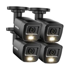  4 Pack 1080P HD TVI Home Security Camera Outdoor Indoor, 1920TVL, IP66 Black