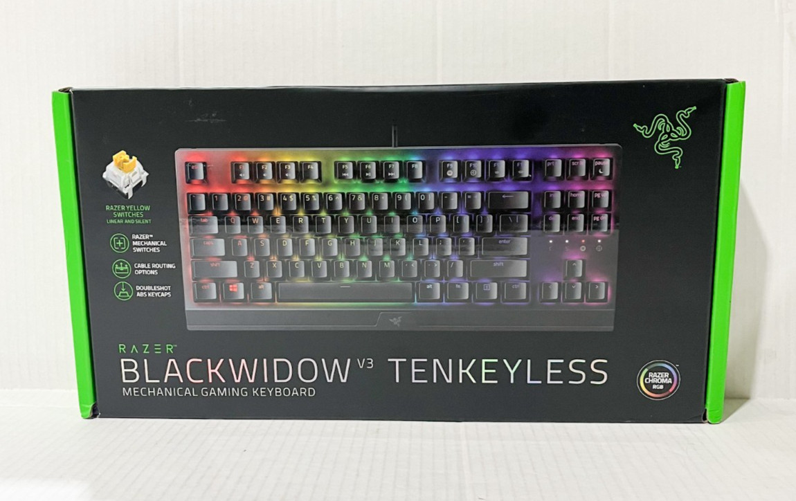 Razer BlackWidow V3 TKL Mechanical Gaming Keyboard: Yellow M