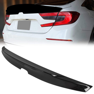 Ecotric Rear Trunk Duckbill Spoiler Compatible 2018-2022 Honda Accord 4 Door