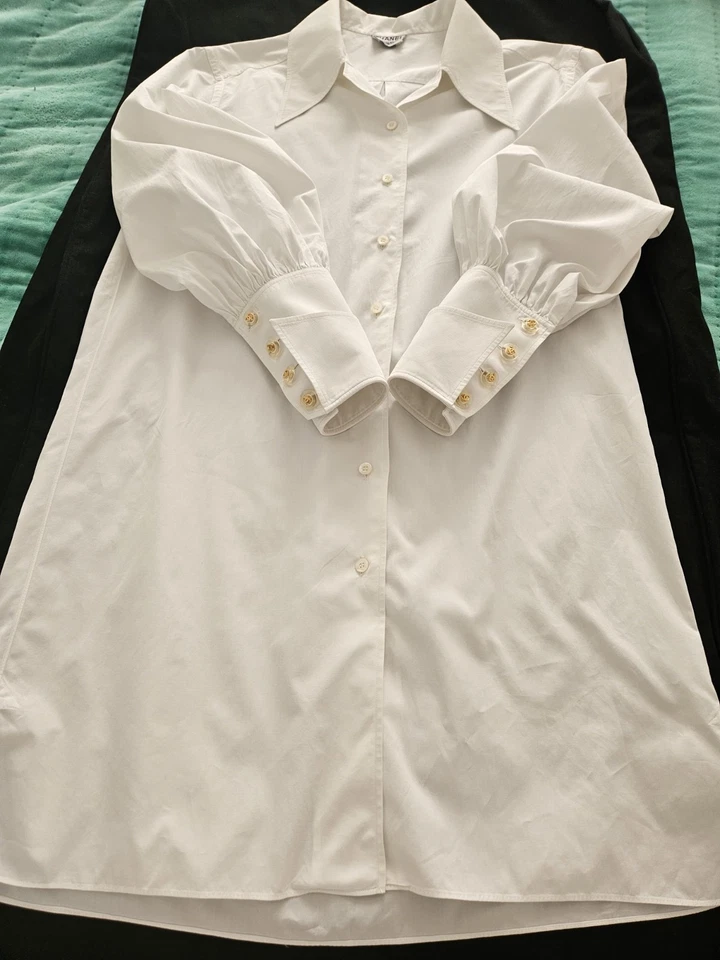 Vestido Chanel Blanco Vintage, Muy Raro Foto 4 de 4
