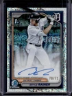 2024 Bowman Draft Bryce Rainer Chrome Auto Sparkles Refractor 1st #/71 Tigers