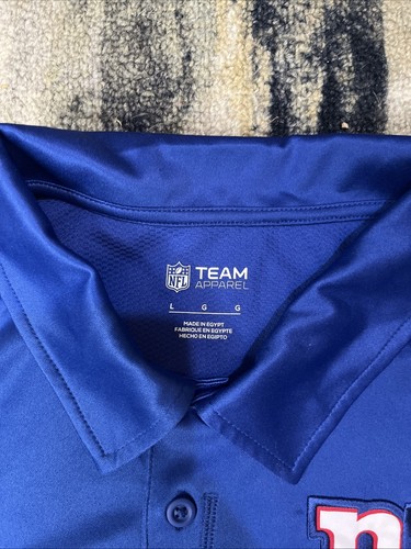 NFL Team Apparel Neu mit Etikett New York Giants bestickt Herren Poloshirt Größe L blau - Bild 5 von 11