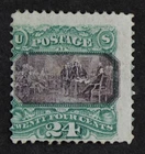 CKStamps: US Stamps Collection Scott#120 24c Pictorial Unused Regum