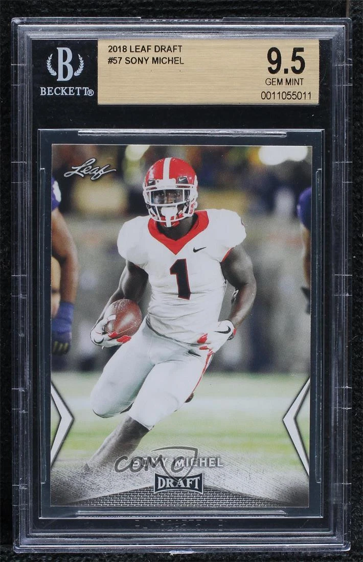 Sony Michel Leaf Draft #57 Base