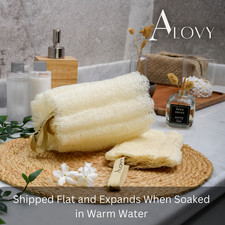 3 Pack - Alovy Egyptian Natural loofah sponge