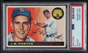 1955 Topps Jay Porter JW Porter #49 PSA 6
