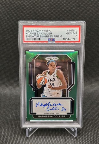 2022 Panini Prizm WNBA Napheesa Collier Green Prizm Auto #SG-NCL PSA 10 GEM MINT