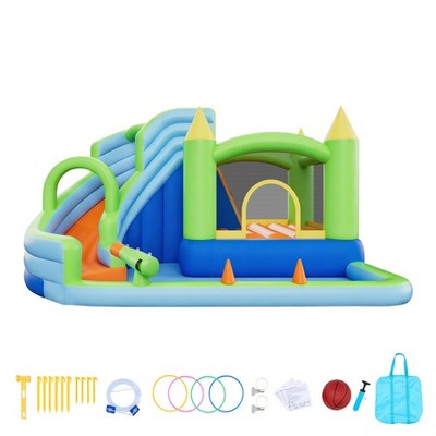 Uimoso Inflatable Bounce House 1.3 x 12.3 x 7.0ft Water Play Castle for Children