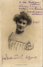 Old postcard MANON LOTY THEATER STAR (12482)