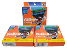 3X! Gillette Fusion 5 ProGlide 8 Count Refill Cartridge New Look Sealed Pack