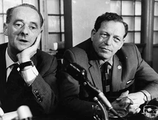 British Communist Party politicians Bert Ramelson John Gollan sitt- Old Photo