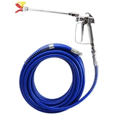 Airless Paint Spray Gun and 50 Feet Hose Swivel Joint Tool Kit  11.8" Extension