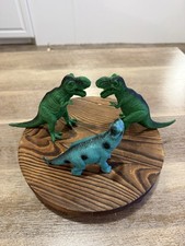 Vintage Greenbrier international Dinosaur Lot W/ 2 T-Rex  A Brachiosaurus