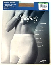 New JC Penny Subtle Shapers Little Beige 05 Average Sandalfoot 1 Pair USA