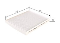 Bosch 1 987 432 251 Filter, Innenraumluft For Alfa Romeo