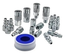 YOTOO 19 Pieces Air Hose Fittings, 1/4 NPT Industrial Air Coupler  Plug Kit