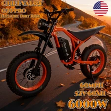 6000W Dual Motor 52V 32AH Electric Dirt Bike E-Bike Off-road E-Motobike Adults