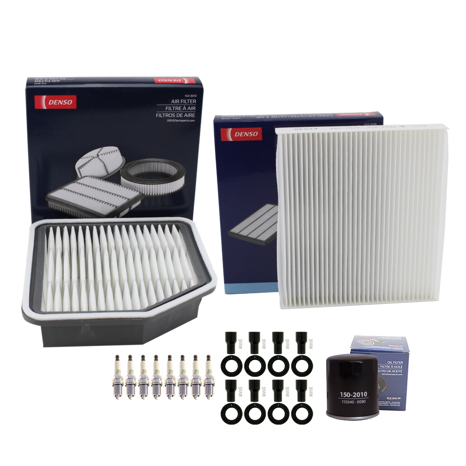 Denso Tune Up Kit NGK 8 Spark Plug  Boot Kit for Lexus GS430 4.3 V8 3UZ-FE Auto