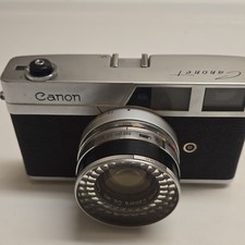 Canon Canonet 1:1.9 35mm Vintage Rangefinder Film Camera Black with Canon Lens