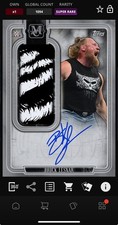 DIGITAL TOPPS SLAM Brock Lesnar MUSEUM COLL. SILVER JUMBO SIGNATURE RELIC SR