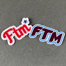 FTM - "F The Mets   3.5" Sticker - Pinstripe or Baby Blue Phillies Mets Rivalry