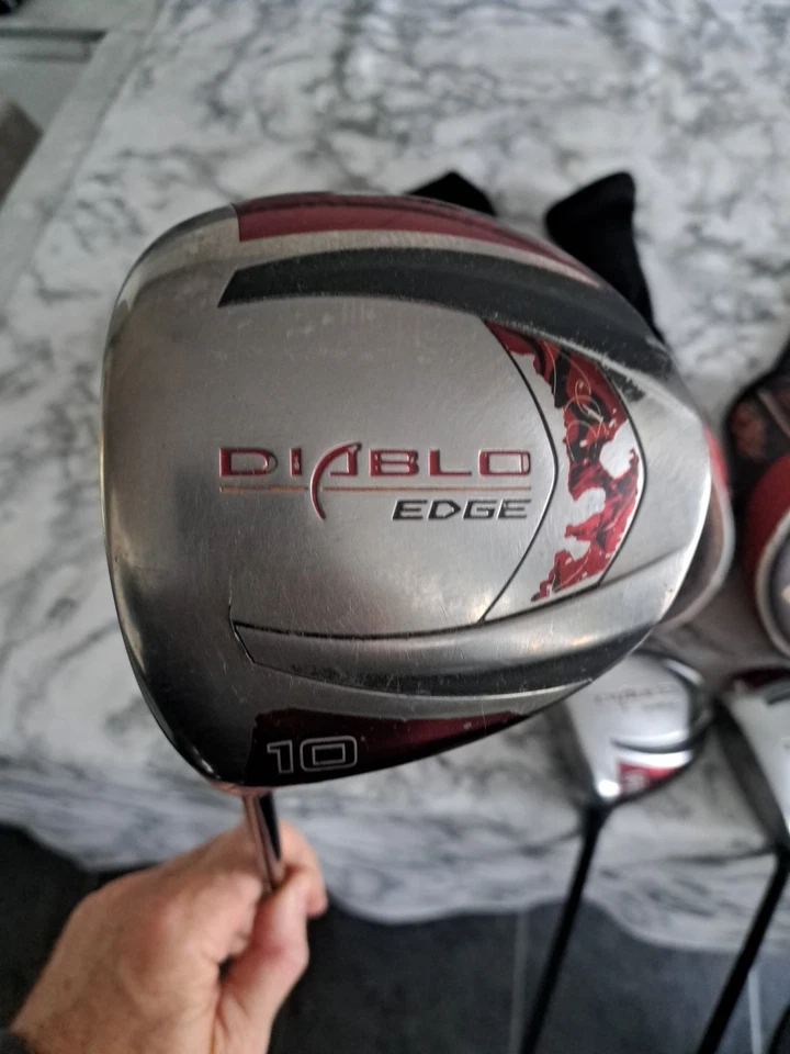 SUPERB CALLAWAY DIABLO EDGE WOOD SET - DRIVER, 3 & 5 WOODS, LEFT HANDED, + COVER - Image 2 of 4