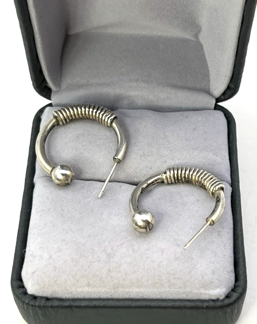 GOTH STEAM PUNK MOD Solid Sterling Silver 925 HUG… - image 3