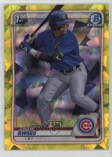 2020 Bowman Chrome Draft Sapphire Edition Yellow 70/99 Jordan Nwogu #BD-110 0tk7