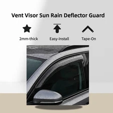 Window Visor Sun Rain Guard Deflector Fits Lexus GX460 2010-2023