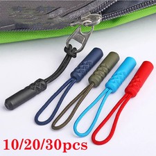 10pcs/set 10 Color Zippers Pull Puller End Fit Rope Tag Replacement Clip Broken