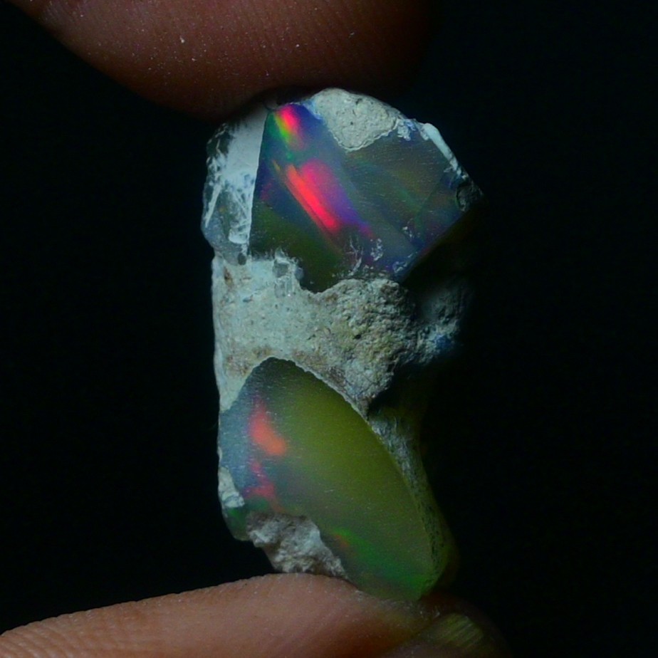 Black Opal Rough 12.90 Carats, Smoked Ethiopian Welo Opal Rough, Fire Opal Raw