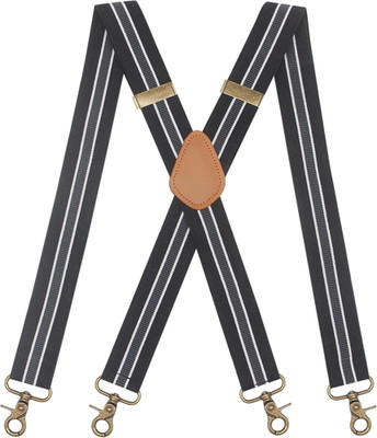 Mens Suspender 4 Swivel Strong Hooks Adjustable Braces Elastic Comfortable X Sty