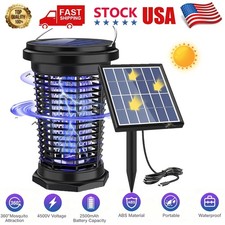 4500V Bug Zapper for Outdoor Indoor, Solar Bug Zapper with 5.5W Solar Power ,q