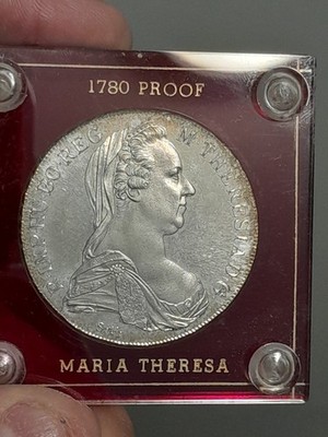 1780 Austria Silver Maria Theresa Thaler Restrike, Proof. | eBay