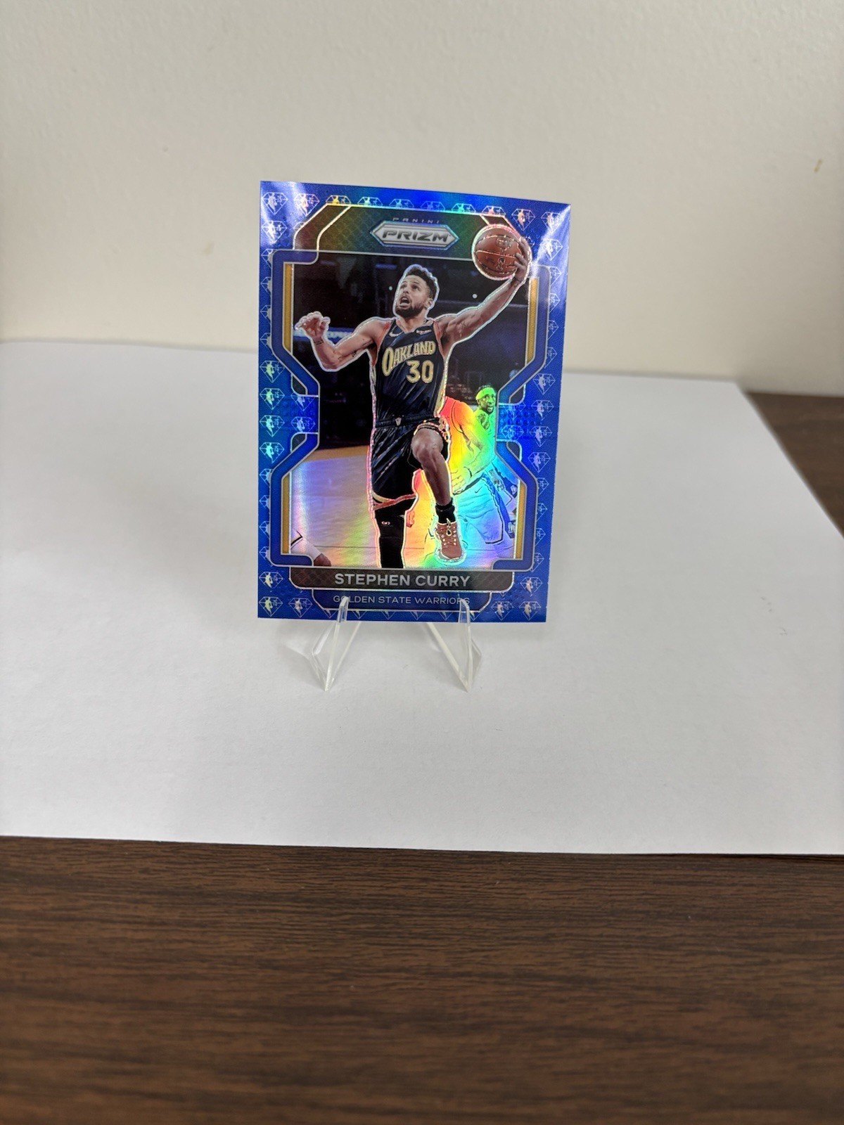 Stephen Curry 2021 Prizm #154 Blue NBA 75th Anniversary Price