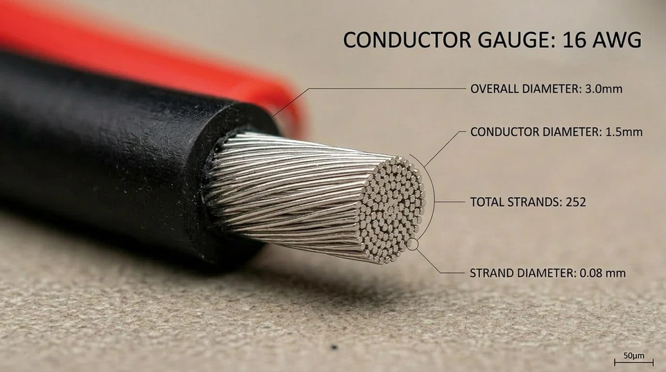 EvZ 16 AWG Silicone Wire, 33ft Ultra Flexible 2-Pin Parallel Zip Cord, 252 St... - Image 3 of 4