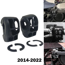 Black Handlebar Hand Control Switch Housing Cover For Harley Touring 2014-2022