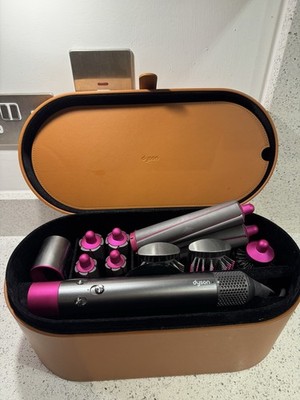 Dyson Airwrap Smooth + Control Multistyler Nickel Fuchsia Pink + lange Fässer
