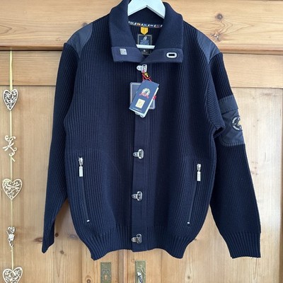 Neu! GREEN COAST YACHTING STRICKJACKE Navy 48 Maritim MERINO
