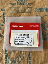 Genuine Honda C50 70 90 Cub White Shift Pattern Rotary Info Decal