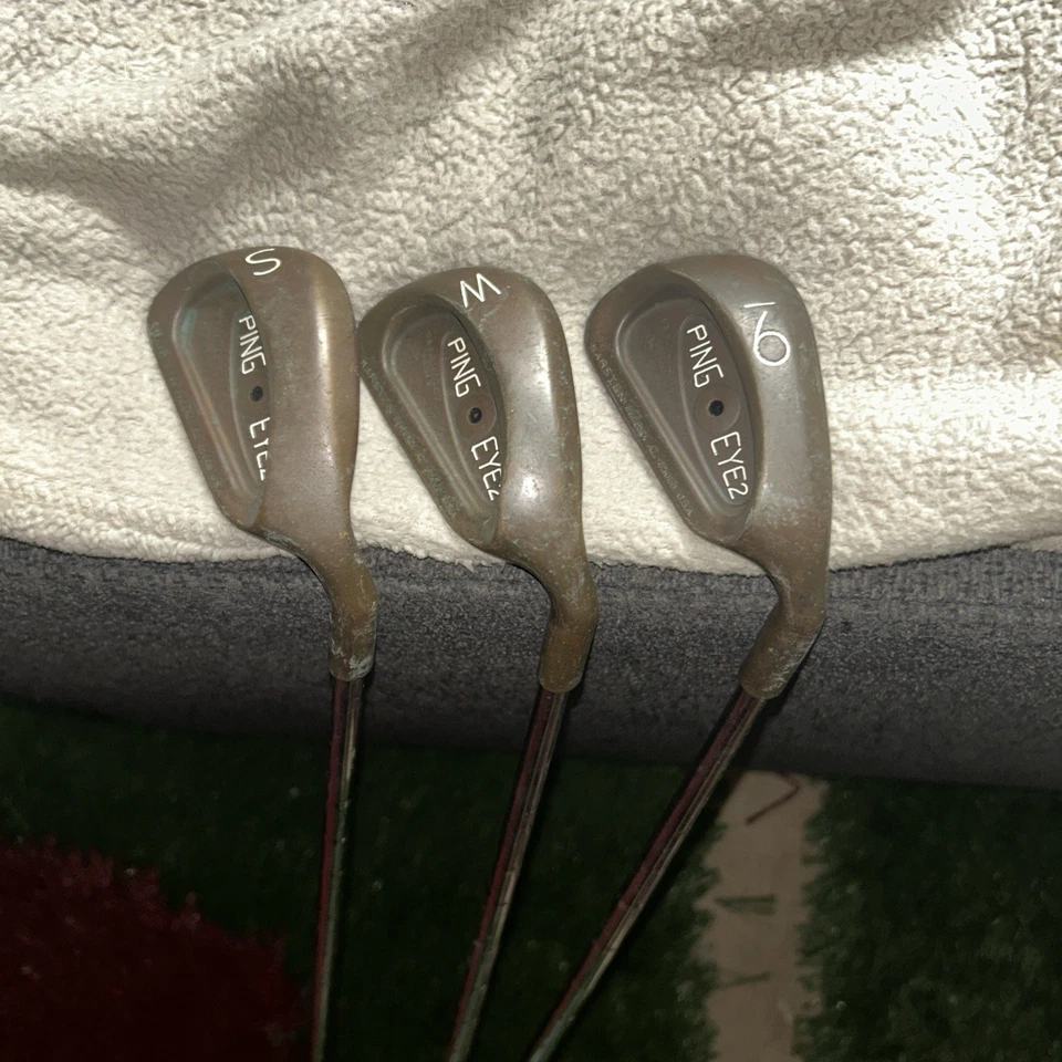 Juego de plancha Ping Eye 2 berilio cobre punto negro 3-Pw acero 1201900 excelente Foto 2 de 4