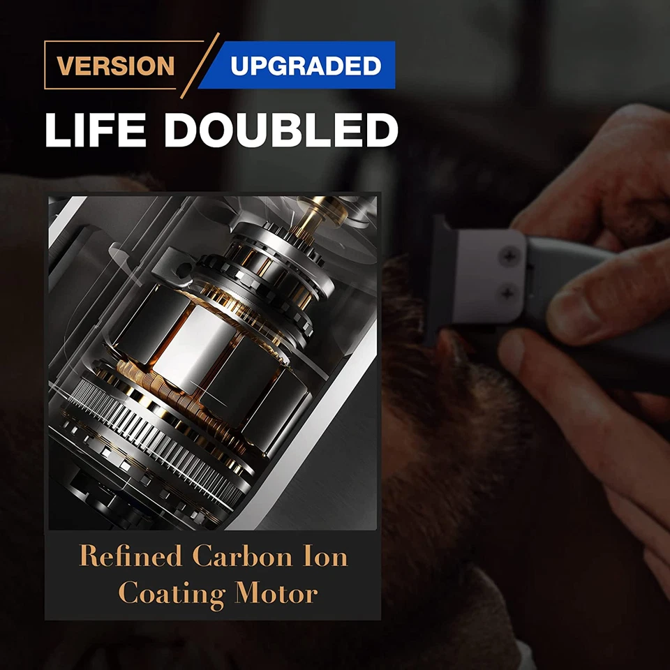 Tagliacapelli Uomo Professionale, Elettrico Taglio Capelli Taglierina Macchinett - Immagine 4 di 4