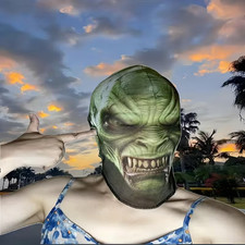 Horror, Fasching, Halloween Masken, dünnes atmungsaktives Material, Fasching