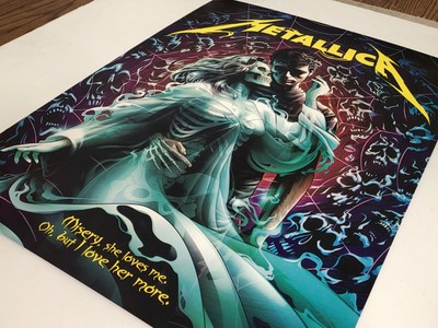 Metallica Poster INAMORATA Official Screen Print #/400 72 Seasons