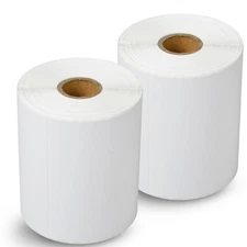4"x6" Direct Thermal Address & Shipping 500 Labels 2 Rolls for Zebra 2844 ZP500