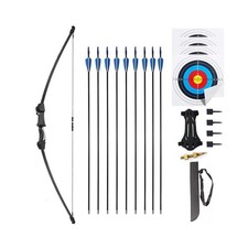 45" Youth Bow and Arrows Set for Kids 8-12 Teens Recurve Archery Beginner Gif...