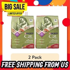 (2 pack) Purina Cat Chow Naturals, Dry Cat Food, Chicken & Salmon, 18 lb Bag 0.95 per pound